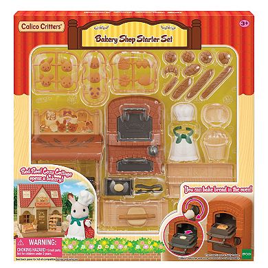 Calico Critters Bakery Shop Starter Set Dollhouse Playset with Furniture and Accessories