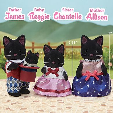 Calico Critters Midnight Cat Family