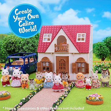 Calico Critters Pookie Panda Family Set of 4 Collectible Doll Figures