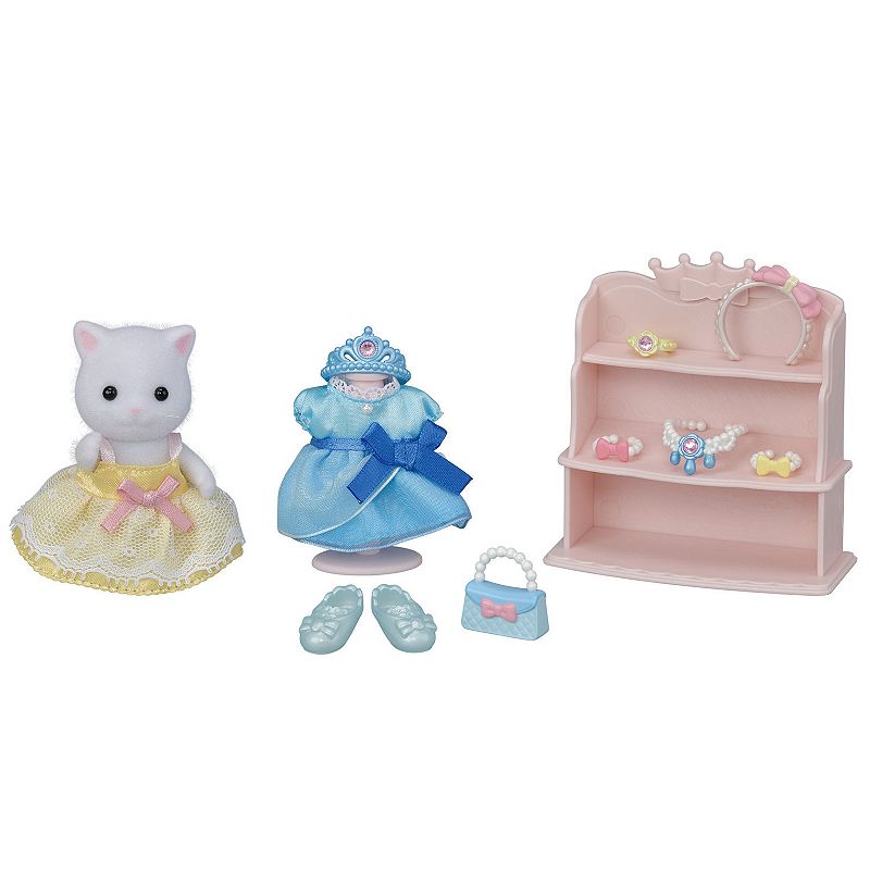 Calico Critters Princess Dress Up Set Dollhouse Playset with Figure and Acc