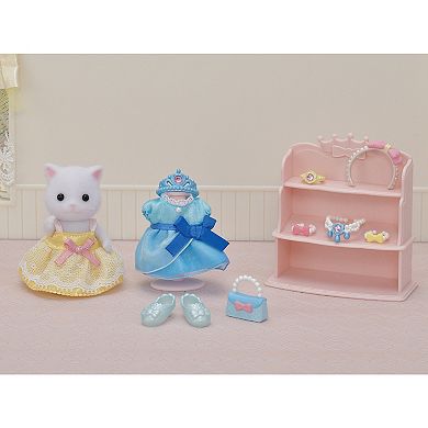 Calico Critters Princess Dress Up Set Dollhouse Playset with Figure and Accessories