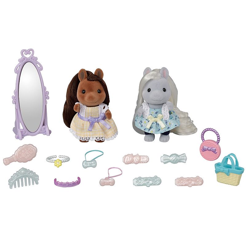 Calico Critters Pony Friends Dollhouse Playset with Figures and Accessories