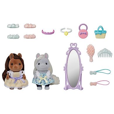 Calico Critters Pony Friends Dollhouse Playset with Figures and Accessories