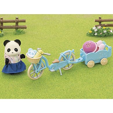 Calico Critters Pookie Panda Girl's Cycle & Skate Dollhouse Playset with Figure and Accessories