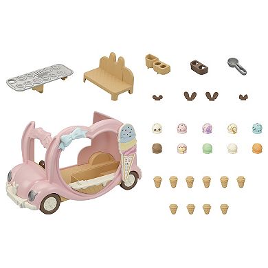 Calico Critters Ice Cream Van Toy Vehicle for Dolls