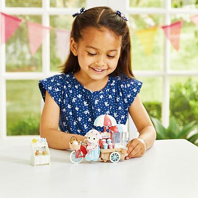 Calico Critters Popcorn Trike Dollhouse Playset with Figure and Accessories