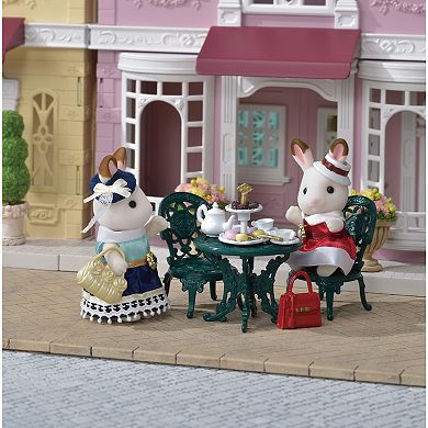 Calico Critters Town Series Tea and Treats Fashion Dollhouse Set with Furniture and Accessories