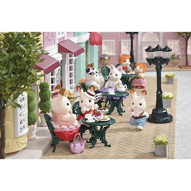 Calico Critters Town Series Tea and Treats Fashion Dollhouse Set with Furniture and Accessories