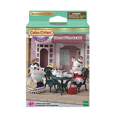 Calico Critters Town Series Tea and Treats Fashion Dollhouse Set with Furniture and Accessories