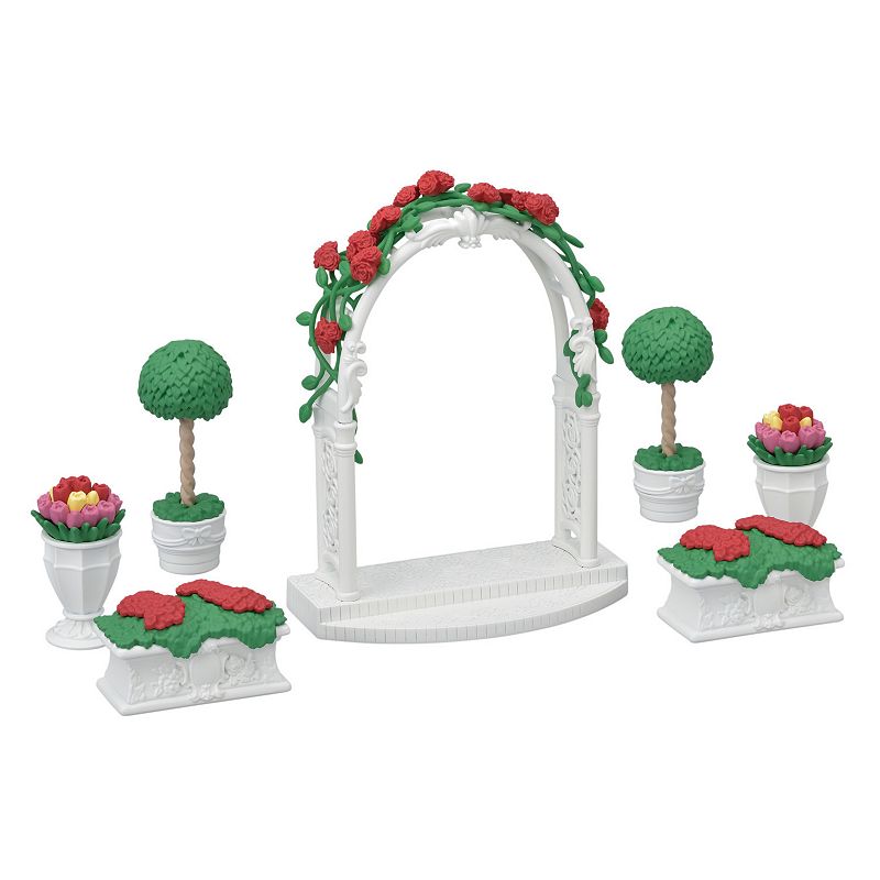 Calico Critters Town Series Floral Garden Set, Dollhouse Décor & Accessori