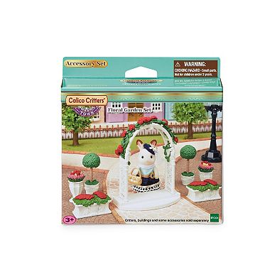 Calico Critters Town Series Floral Garden Set, Dollhouse Décor & Accessories Set