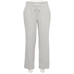NWT Tek Gear Women UltraSoft Fleece Pants Sweatpants - Charcoal Gray Size M