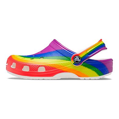 Crocs Classic Rainbow Dye Girls' Clogs