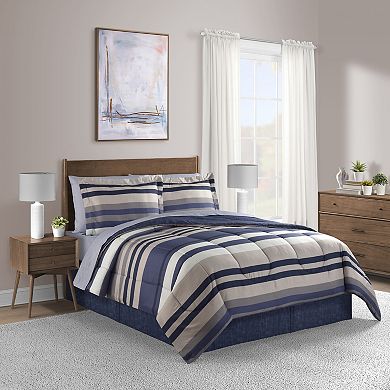 Lanwood Xavier Stripe Comforter Set with Shams