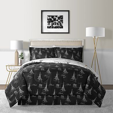 Lanwood Paris Sketch Comforter Set with Shams