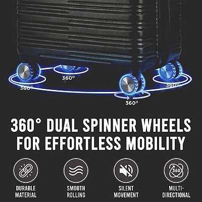 IZOD 20-Inch Carry-On Hardside Spinner Luggage