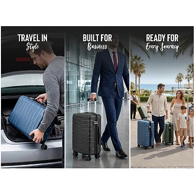 IZOD 20-Inch Carry-On Hardside Spinner Luggage