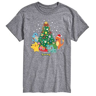 Men's Pokemon Christmas Tree Tee