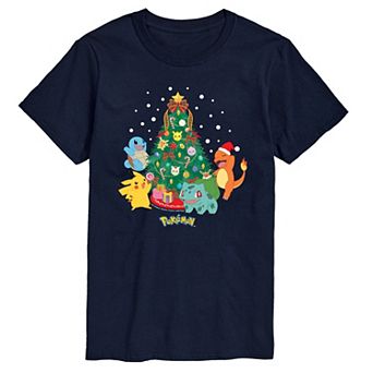 Men's Pokemon Christmas Tree Tee