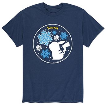 Men's Pokemon Snowflake Pikachu Tee