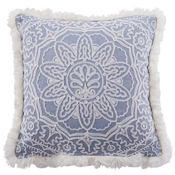 Levtex Home Bennett Embroidered Fringe Pillow
