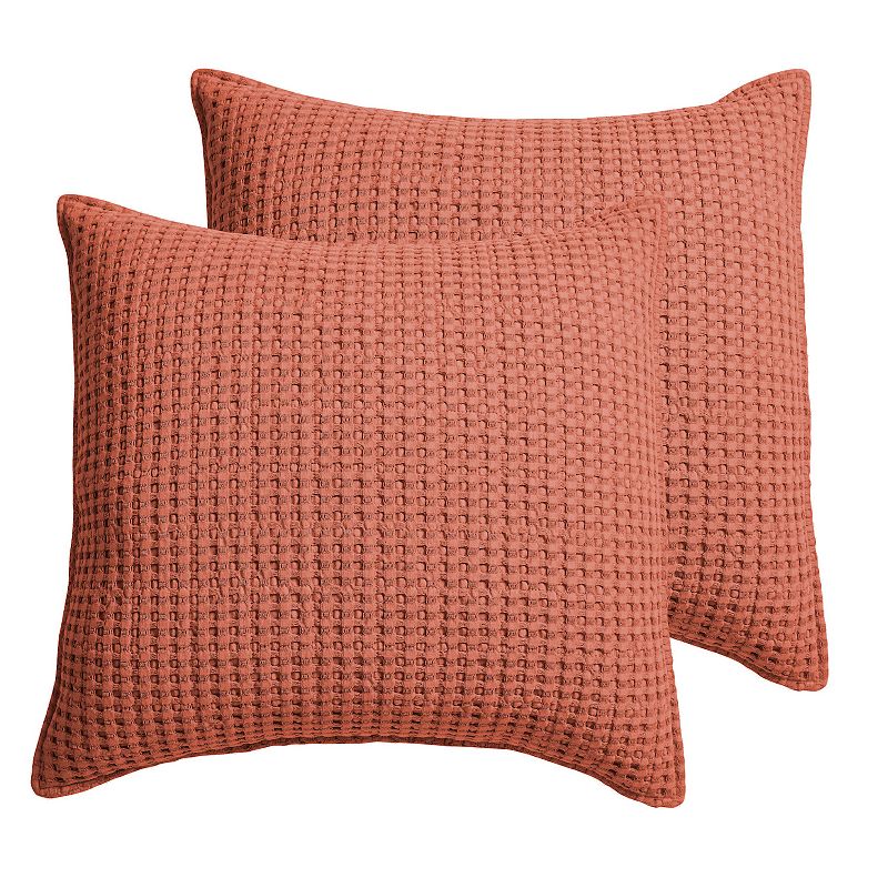 75590387 Levtex Home Mills Waffle Adobe 2-pack Euro Sham Se sku 75590387