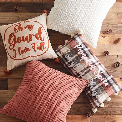 Levtex Home Mills Waffle Adobe Square Pillow
