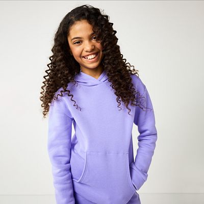 Girls fleece hoodie hotsell