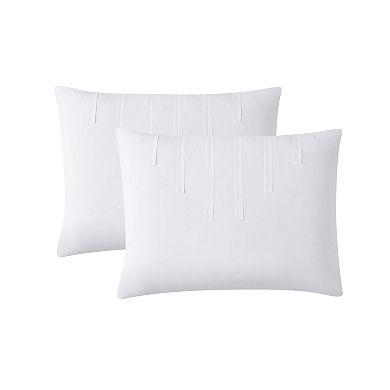 Jade + Oake Ridney Solid Stripe Technique Comforter Set with Shams