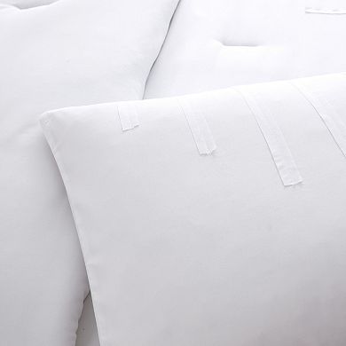 Jade + Oake Ridney Solid Stripe Technique Comforter Set with Shams