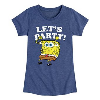 Girls 7-16 SpongeBob SquarePants Let's Party Graphic Tee