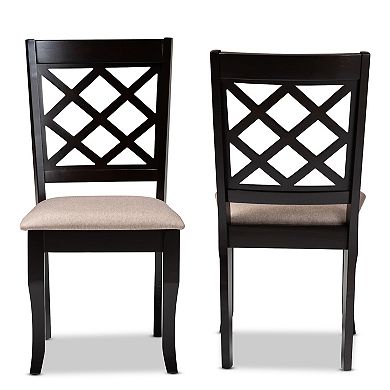 Baxton Studio Verner Dining Chair 2-piece Set