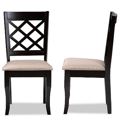 Baxton Studio Verner Dining Chair 2-piece Set