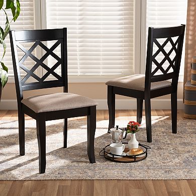 Baxton Studio Verner Dining Chair 2-piece Set