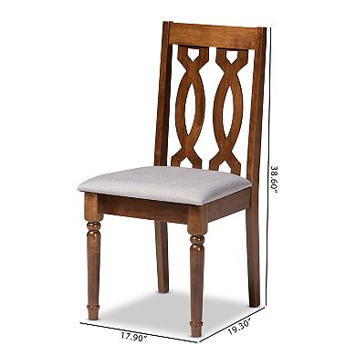 Baxton Studio Cherese Dining Chair 4-piece Set