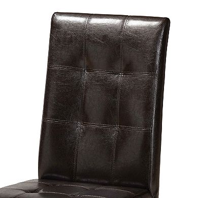 Baxton Studio Marie Dining Table & Chair 7-piece Set