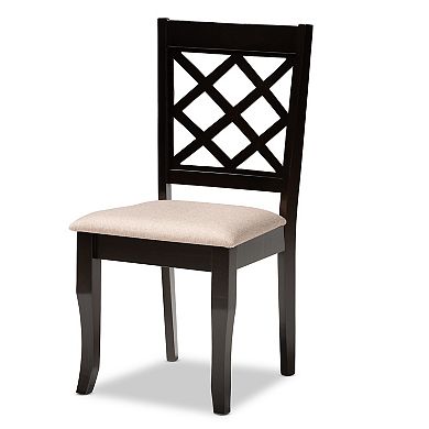 Baxton Studio Verner Dining Table & Chair 7-piece Set