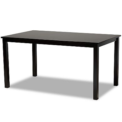 Baxton Studio Verner Dining Table & Chair 7-piece Set