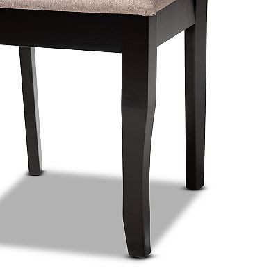 Baxton Studio Verner Dining Table & Chair 7-piece Set