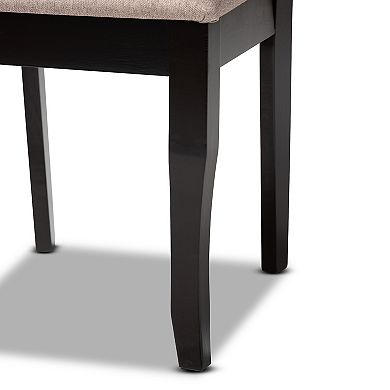 Baxton Studio Jana Dining Table & Chair 7-piece Set