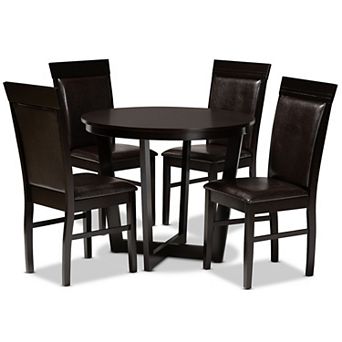 Baxton Studio Irma Dining Table & Chair 5 pc Set