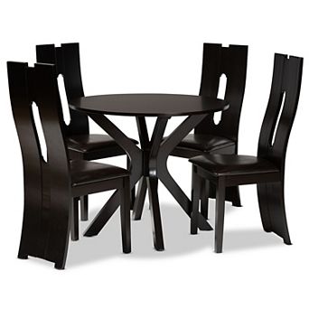 Baxton Studio Cian Dining Table & Chair 5 pc Set