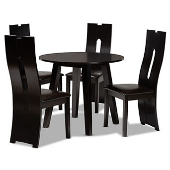 Baxton Studio Torin Dining Table & Chair 5 pc Set