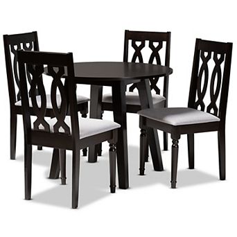 Baxton Studio Imogen Dining Table & Chair 5 pc Set