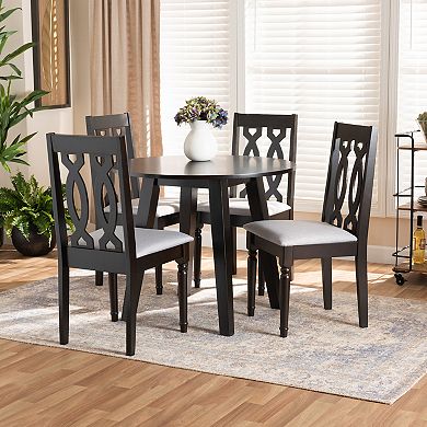 Baxton Studio Imogen Dining Table & Chair 5-piece Set