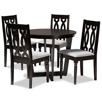 Baxton Studio Julie Dining Table & Chair 5 pc Set