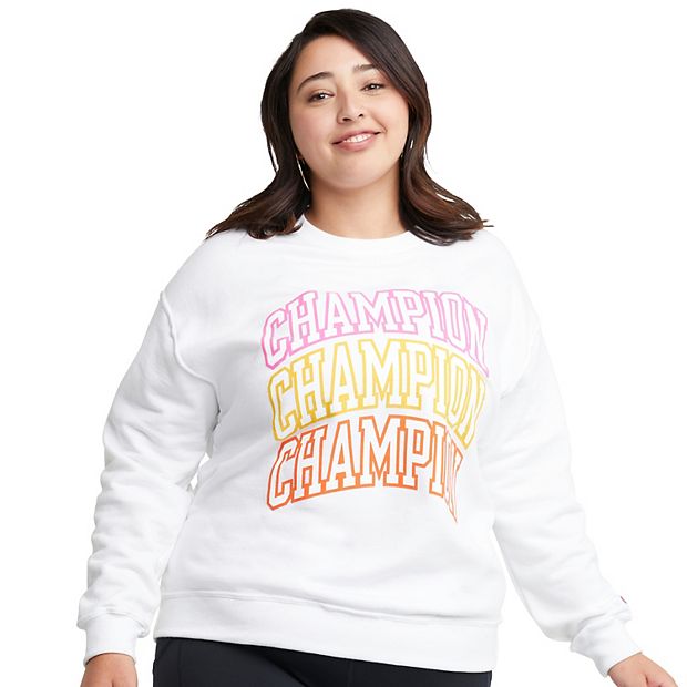 Champion Women's Plus Size Powerblend Women's Sweatshirt, Plus