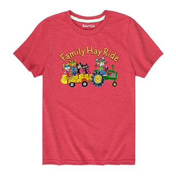 Boys 8-20 Pete The Cat Family Hay Ride Graphic Tee