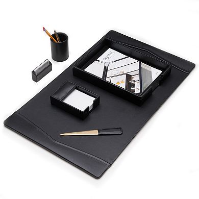 6-pc. Leather Desk Set