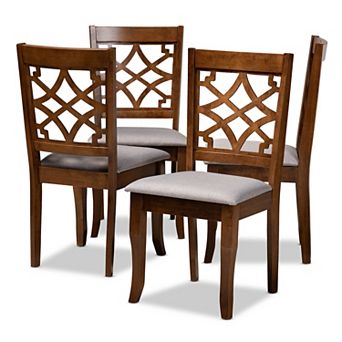 Baxton Studio Mael Dining Chair 4 pc Set